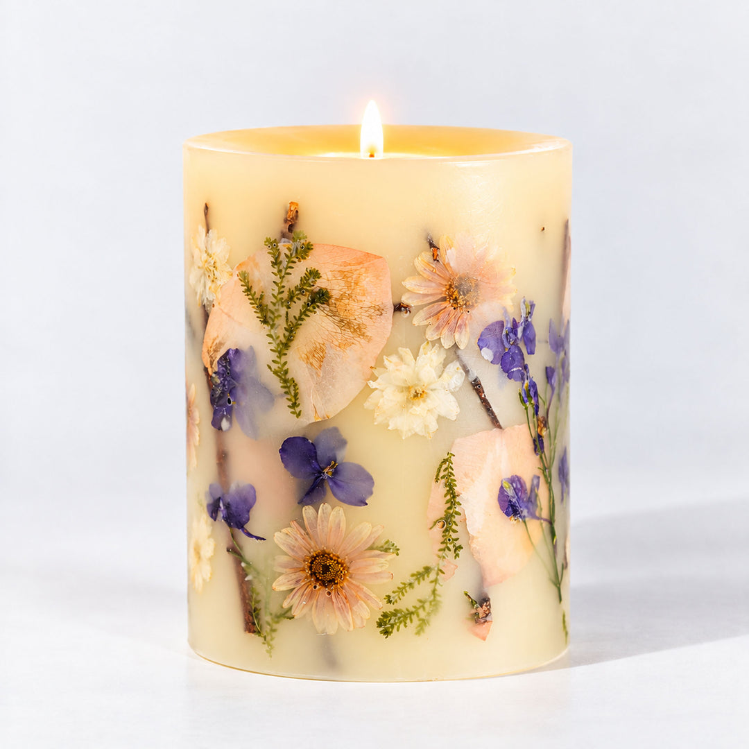Signature Botanical Candle - Vanilla Rain-Medium Botanical Candle