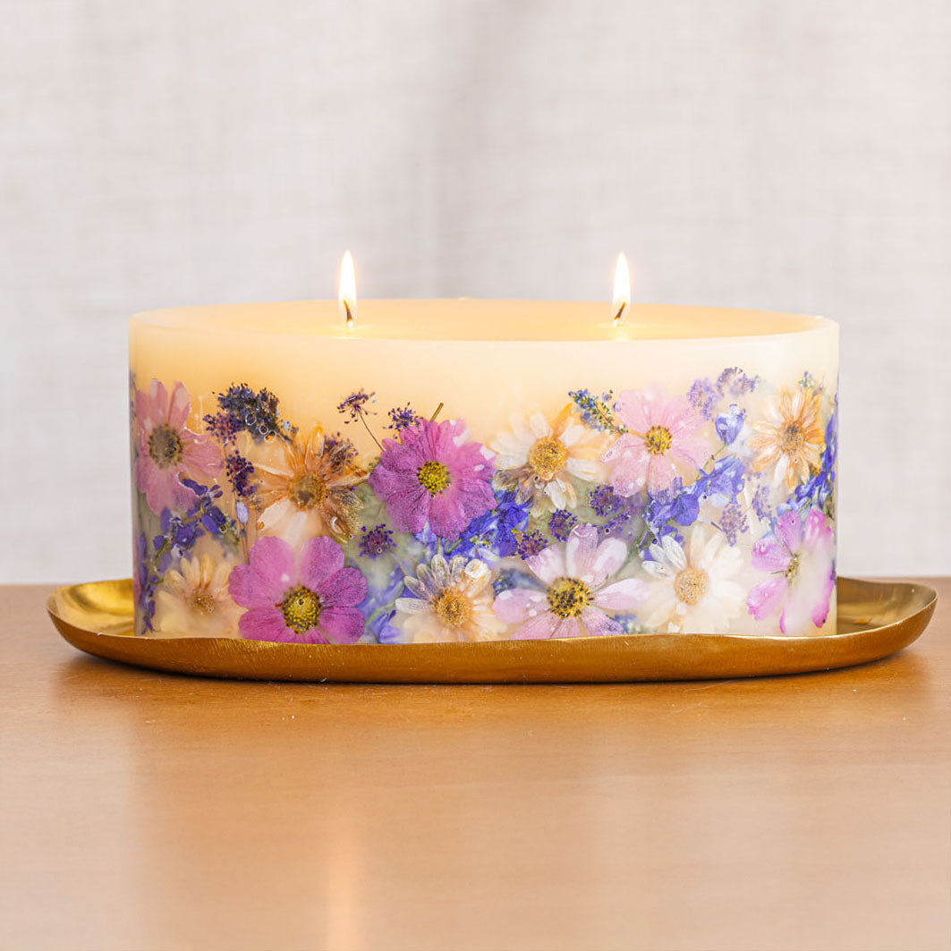 Statement Botanical Candle - Roman Lavender-Candles