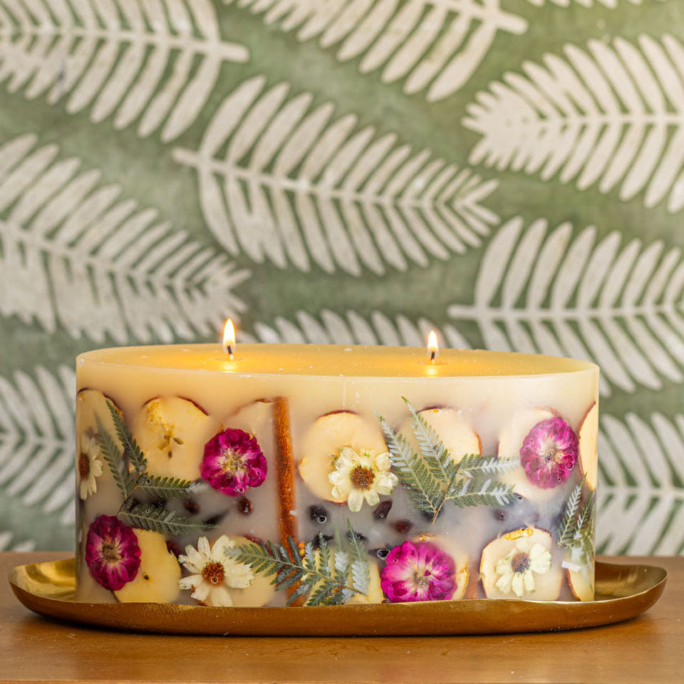 Statement Botanical Candle - Spicy Apple-Brick Botanical Candle