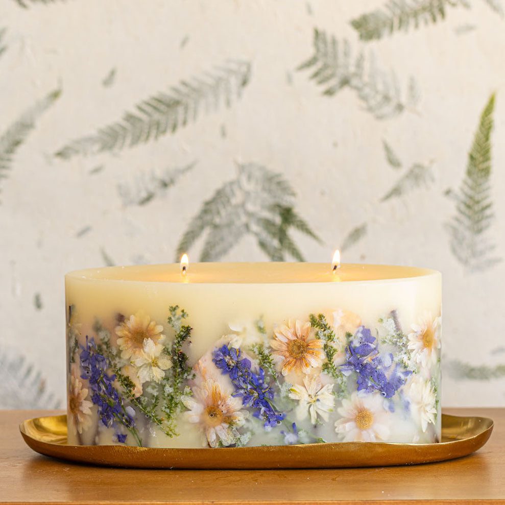 Statement Botanical Candle - Vanilla Rain-Brick Botanical Candle