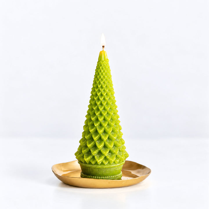 Accent Sculpted Tree Candle - Winterberry Frost-Candles 1 of 8