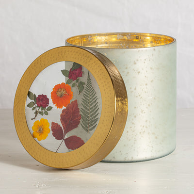 Geranium & Oud XL Pressed Floral Candle