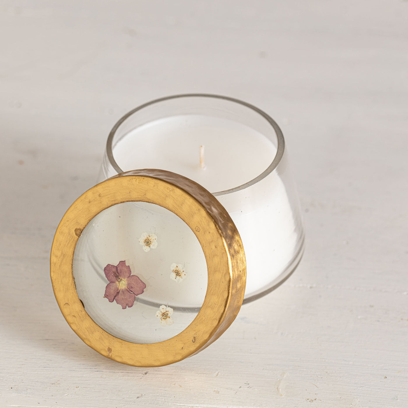 Citrus Garland Small Pressed Floral Candle