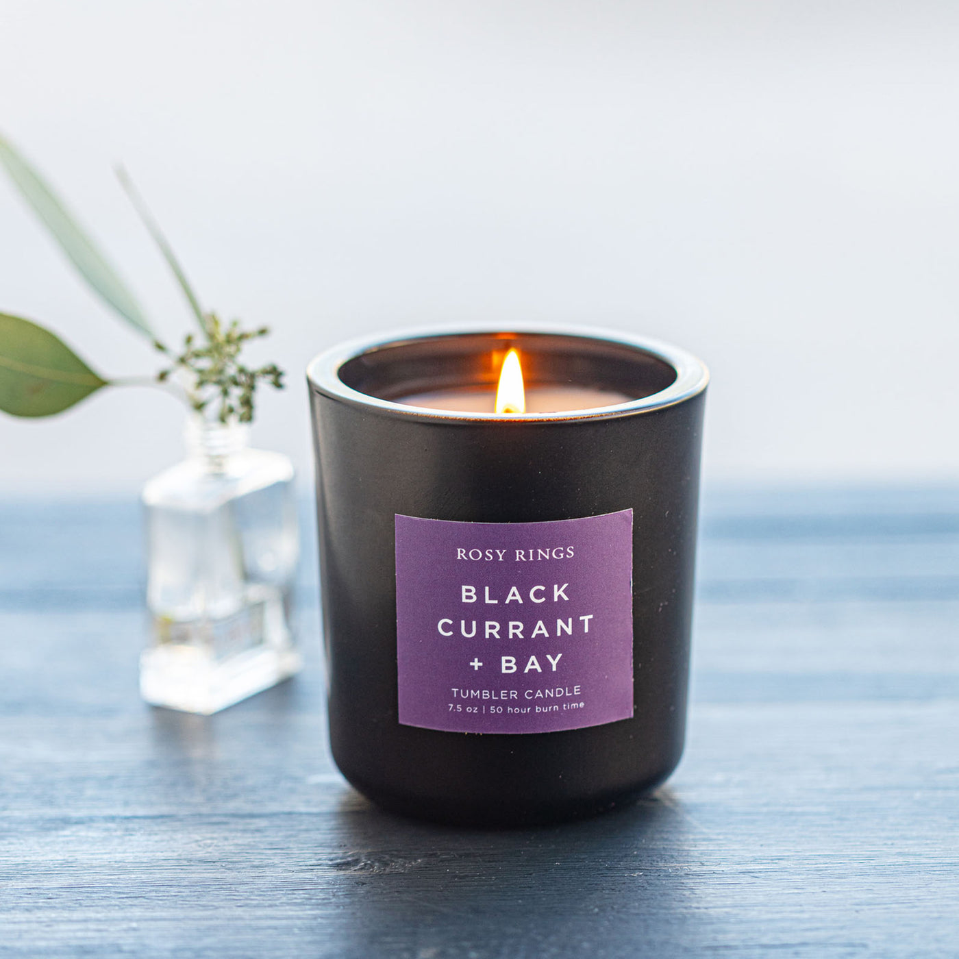 Black Currant + Bay Boxed Glass Tumbler Candle