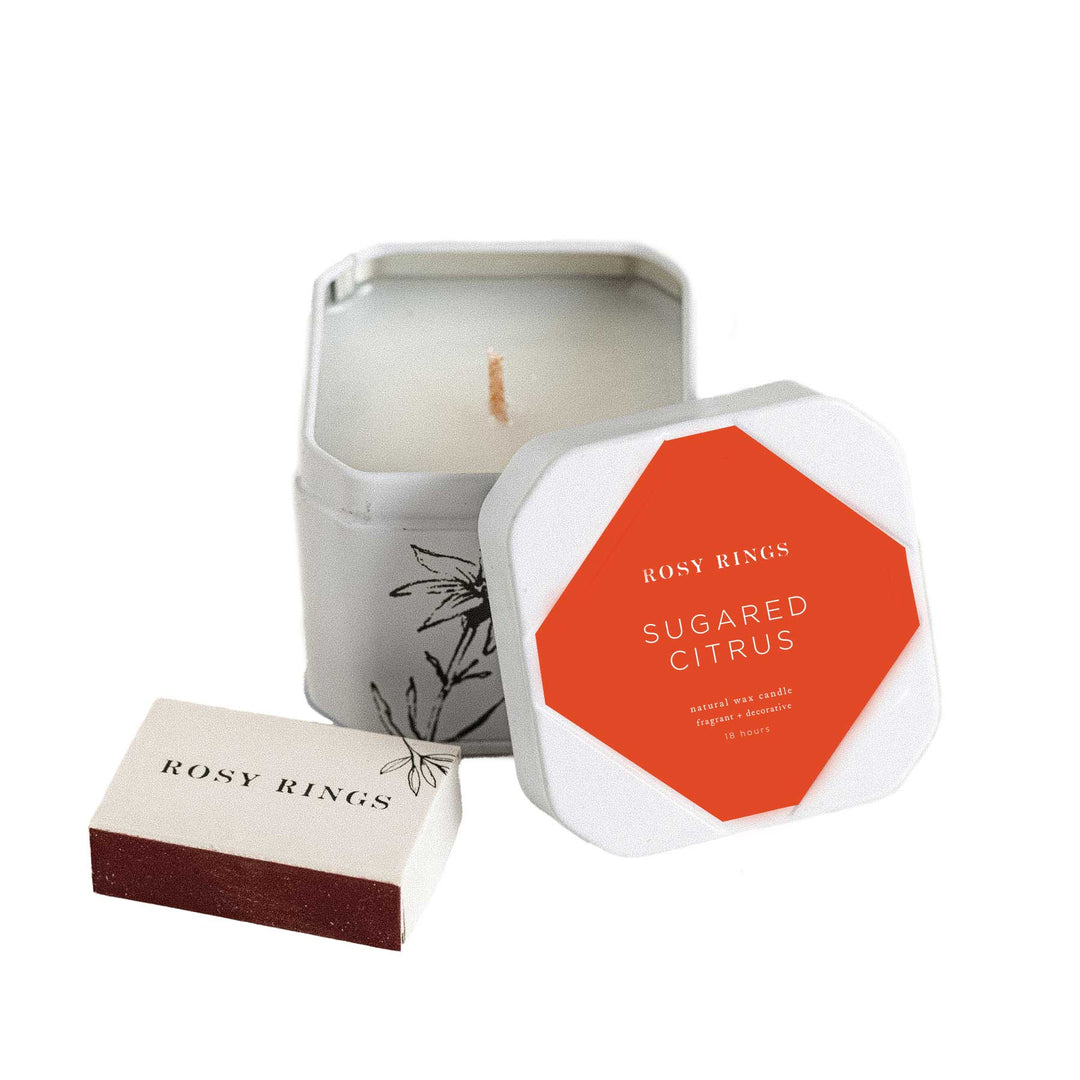 Petite Tin Candle - Sugared Citrus-Travel Tin Candle