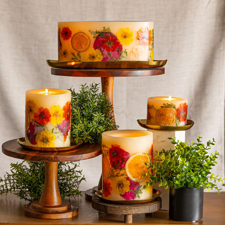 Gold Accent &amp; Signature Botanical Candle Plate-Candle Plate 3 of 9