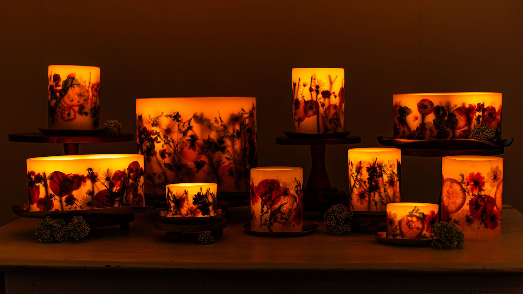Botanical Candles – Rosy Rings