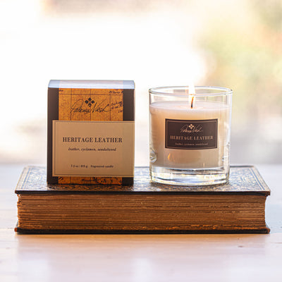 Patricia Nash Heritage Leather Candle