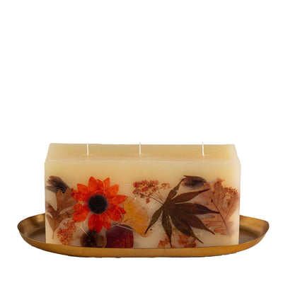 Harvest Pumpkin Brick Botanical Candle