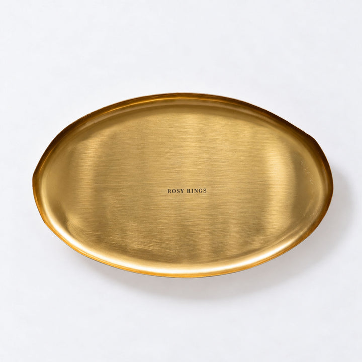 Gold Centerpiece Botanical Candle Plate 1 of 10