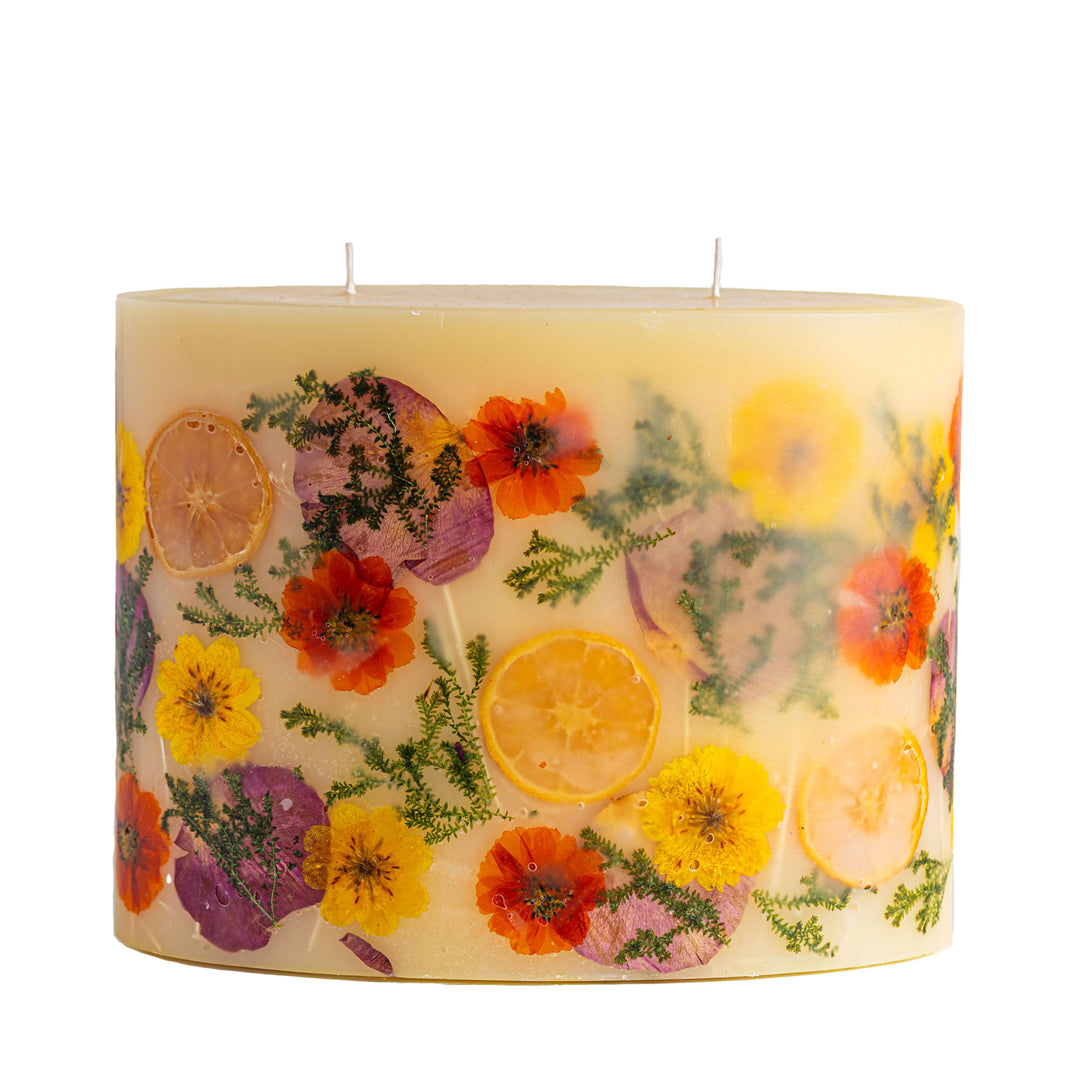Centerpiece Botanical Candle - Sugared Citrus-Oval Botanical Plate