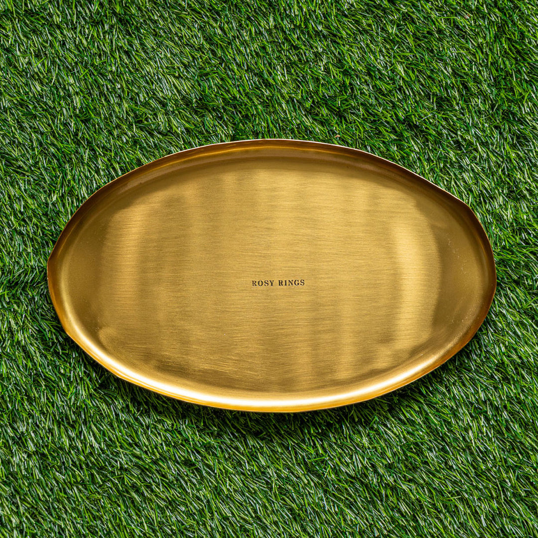 Gold Centerpiece Botanical Candle Plate-Candle Plate