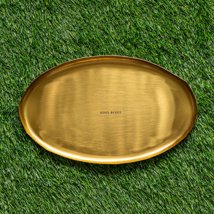 Gold Centerpiece Botanical Candle Plate-Candle Plate 1 of 9