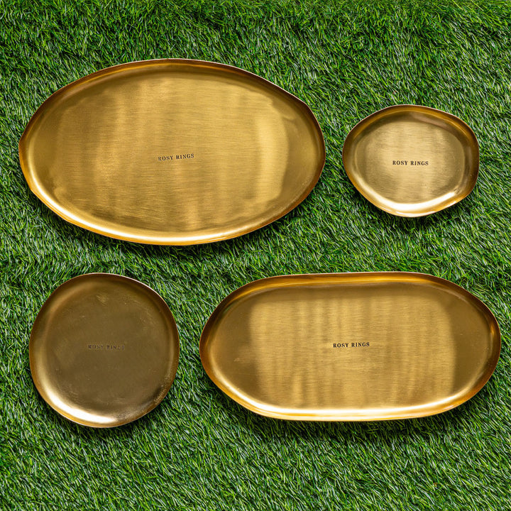 Gold Statement Botanical Candle Plate-Candle Plate 3 of 8