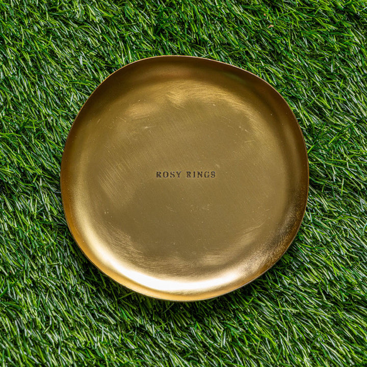 Gold Accent &amp; Signature Botanical Candle Plate-Candle Plate 1 of 9