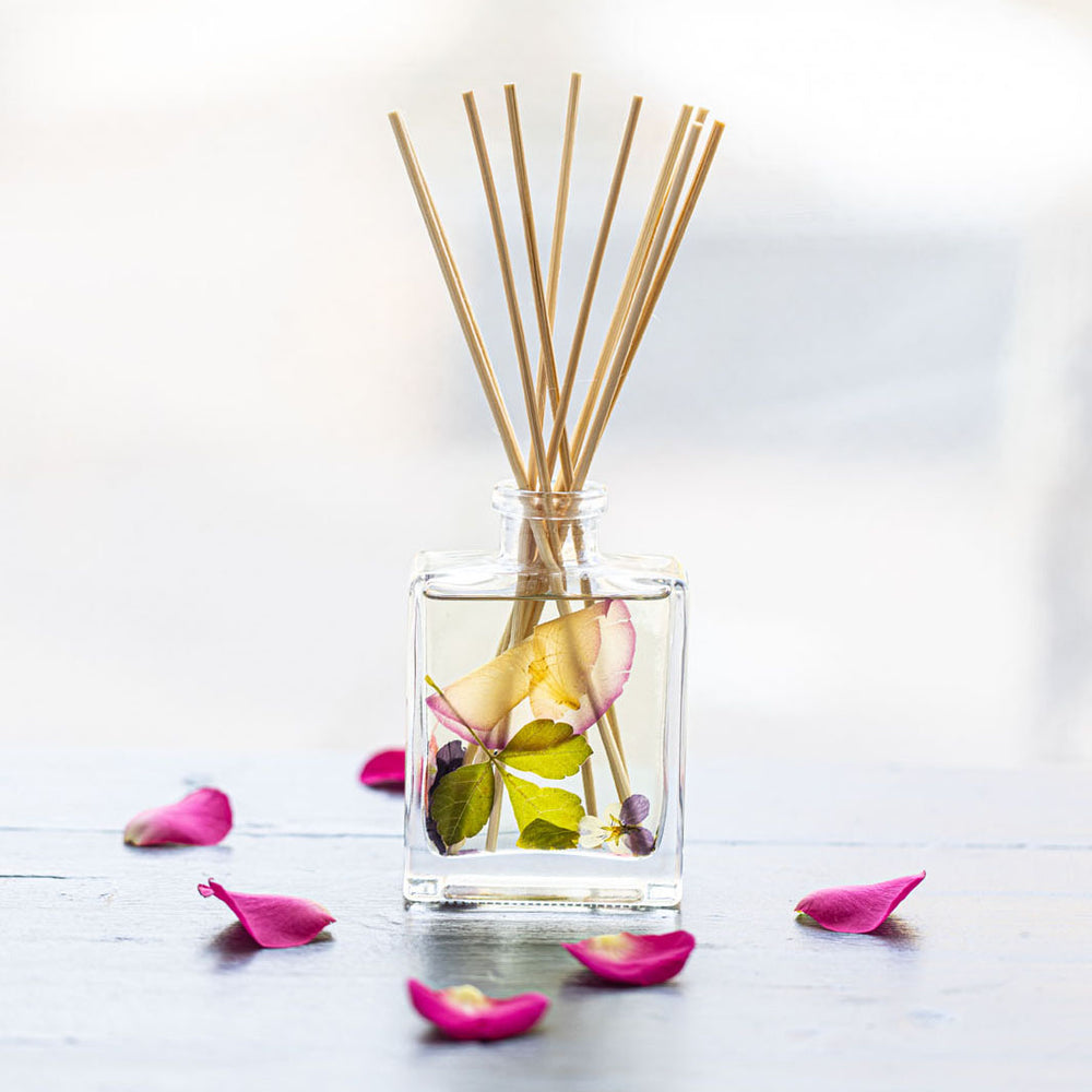 Accent Botanical Reed Diffuser - Blushing Rosewood-4oz Botanical Diffuser
