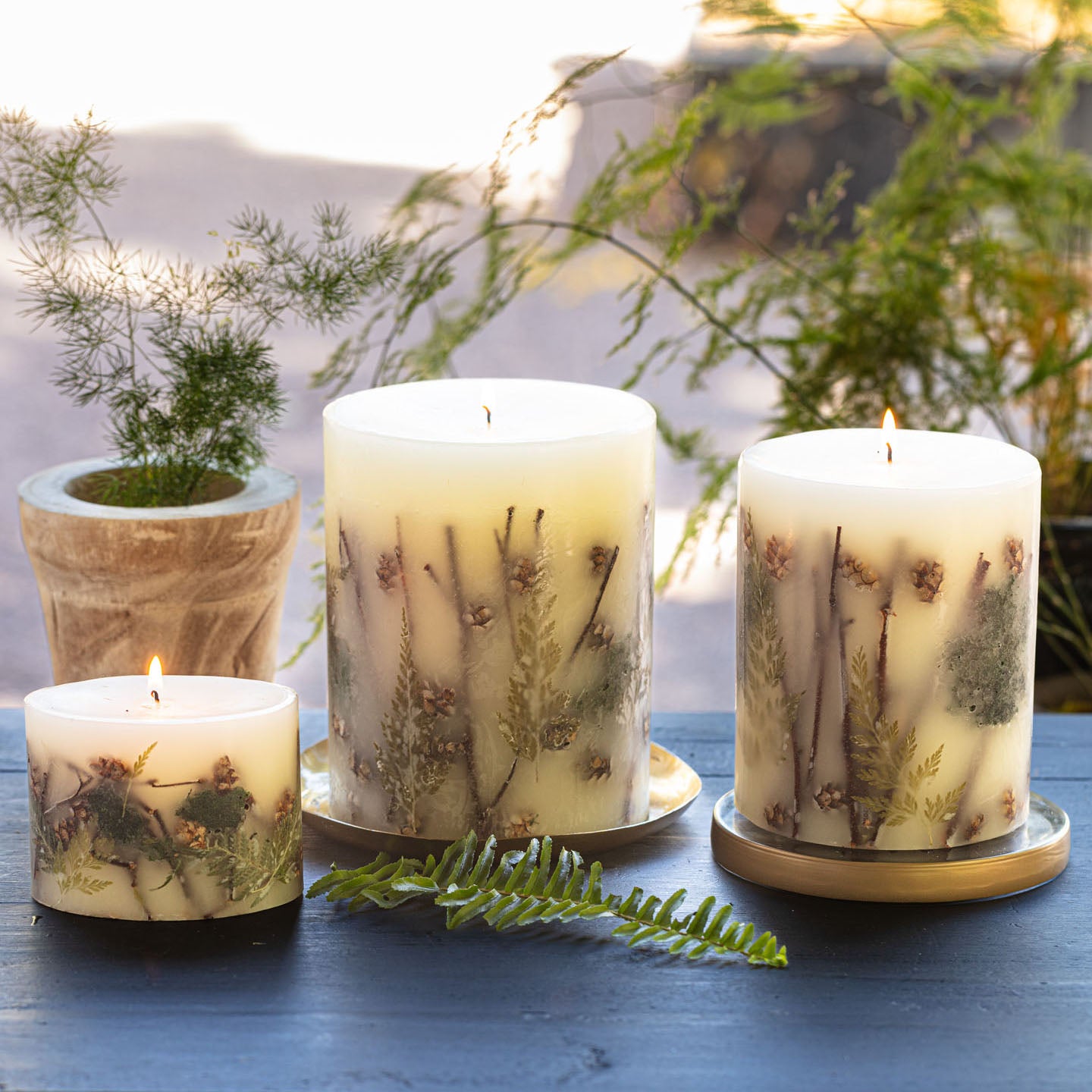 Forest Garden Pot Candle – Rosy Rings