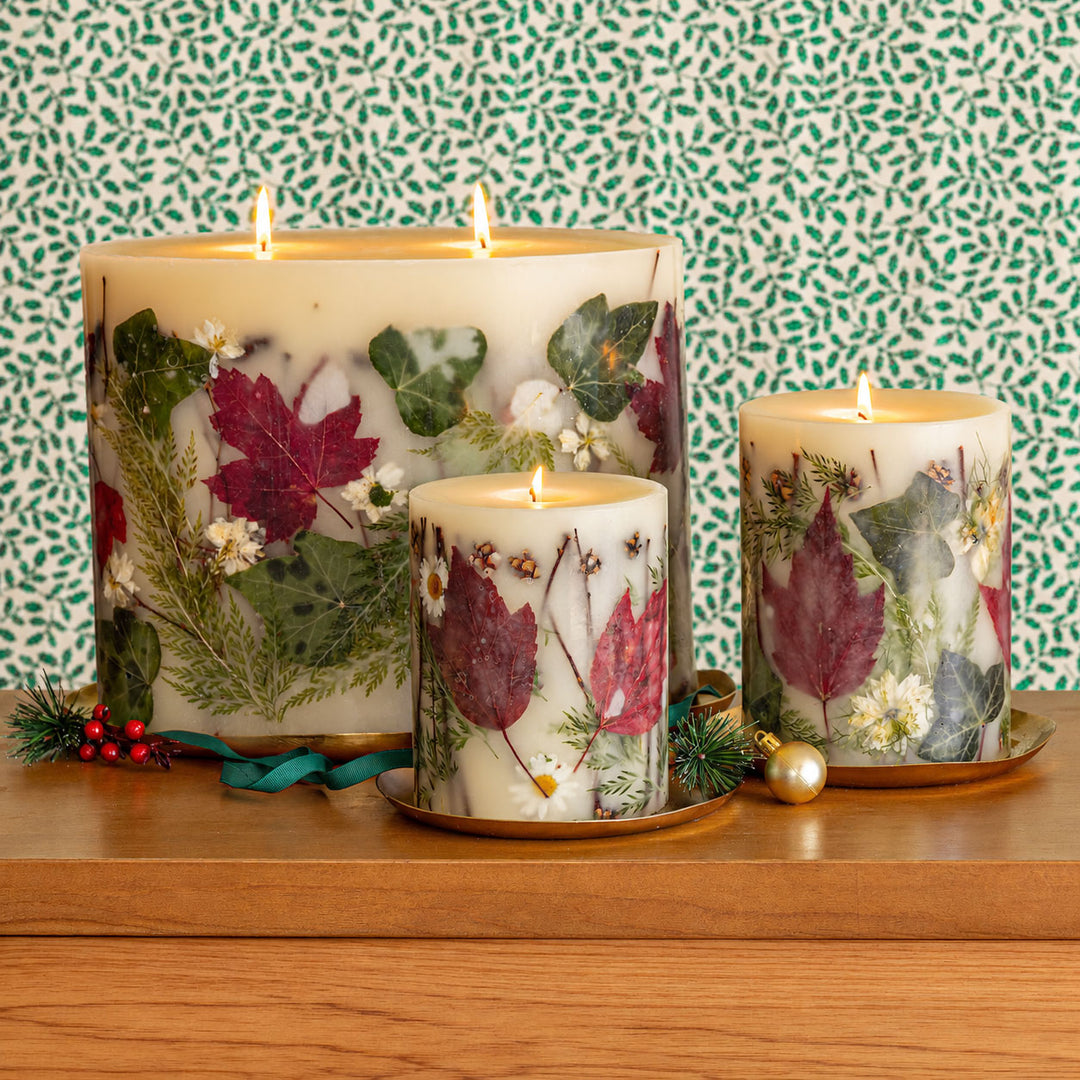 Centerpiece Botanical Candle - Forest-Oval Botanical Plate