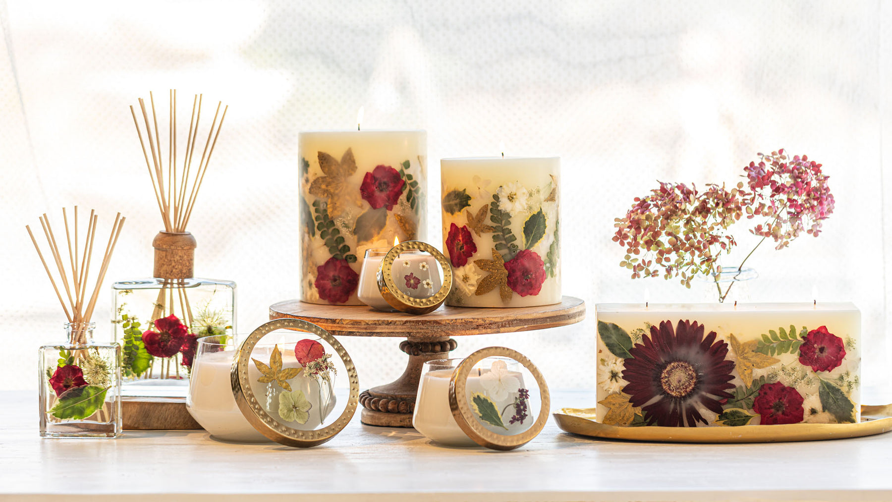 Red Currant + Cranberry Botanical Candle Collection