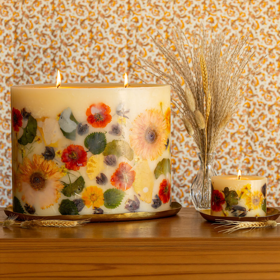 Centerpiece Botanical Candle - Harvest Pumpkin-Candles