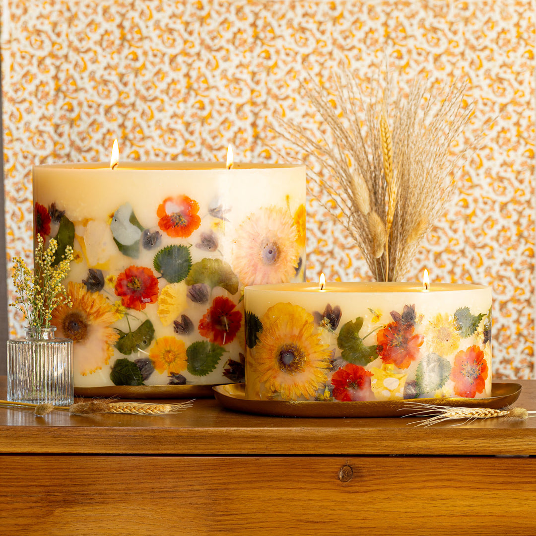 Centerpiece Botanical Candle - Harvest Pumpkin-Candles