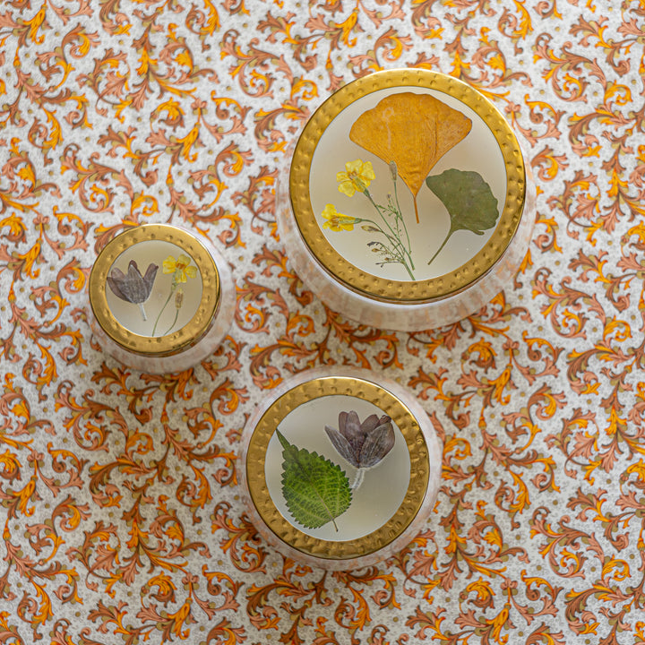 Signature Pressed Floral Candle - Harvest Pumpkin-Pressed Floral Candles 5 of 5