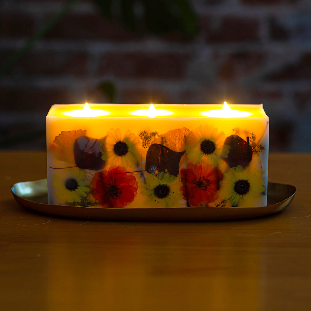 Honey Tobacco Brick Botanical Candle