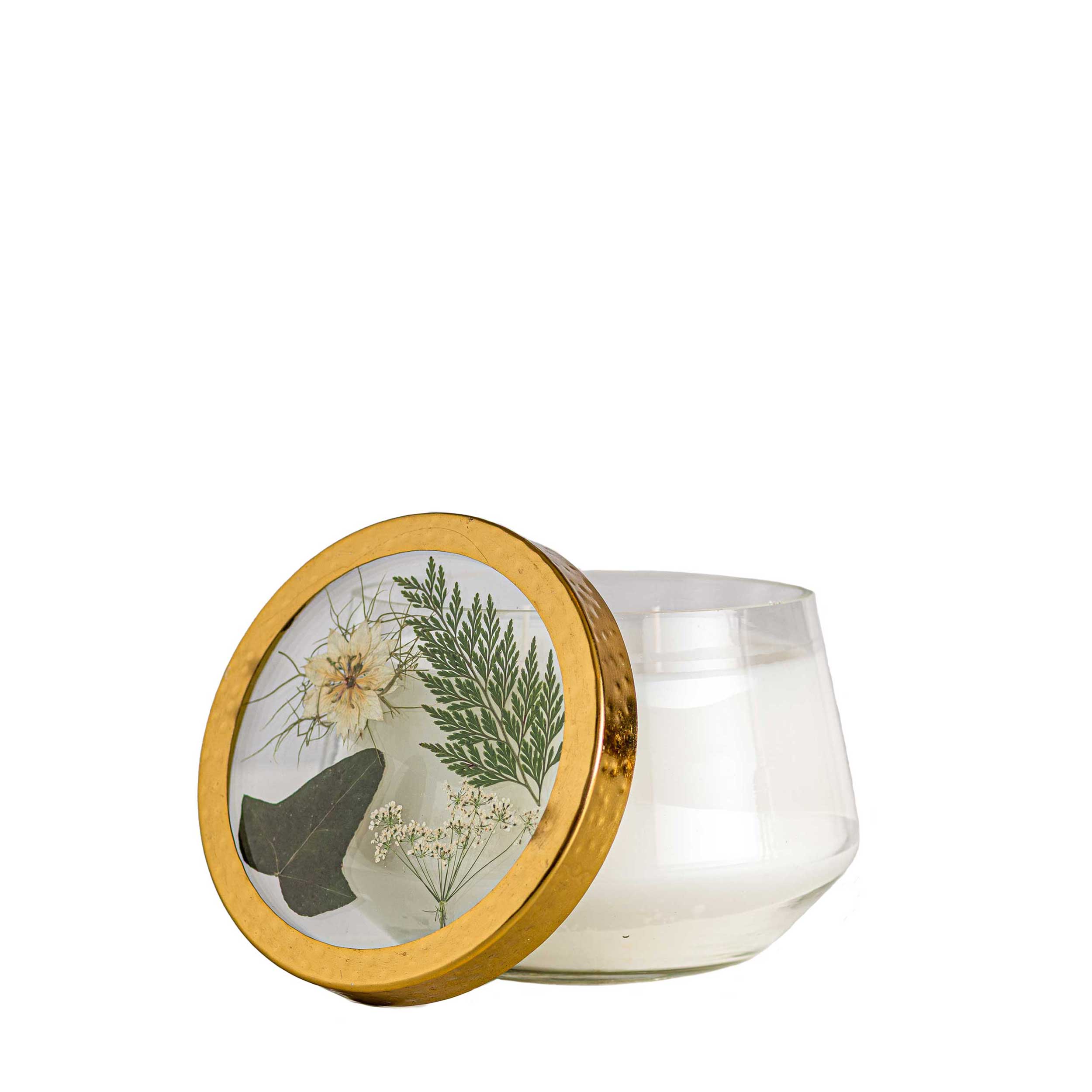 Roman Large Pressed Floral Candle