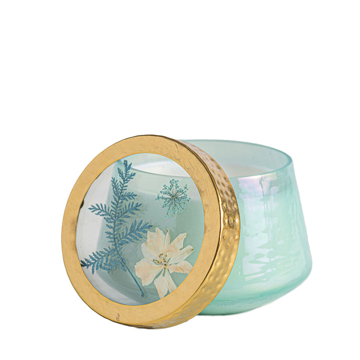 Accent Watercolor Pressed Floral Candle - Pacific Coast-Pressed Floral Candles 1 of 8