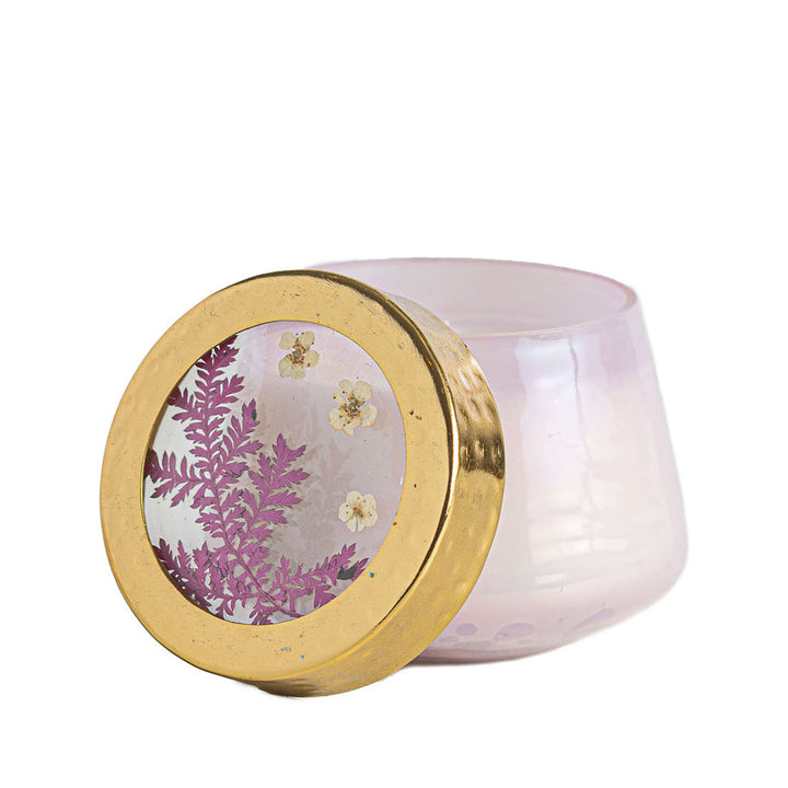 Petite Watercolor Pressed Floral Candle - Blackberry + Coconut-Pressed Floral Candles 1 of 8