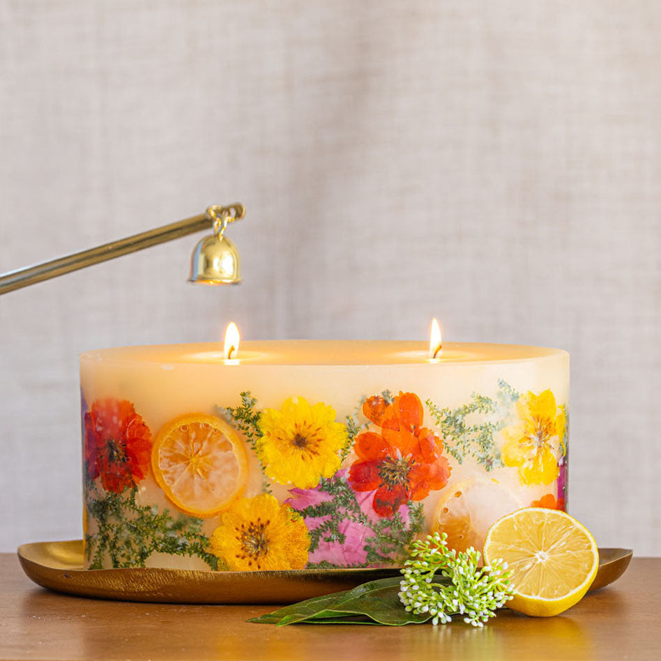 Statement Botanical Candle - Sugared Citrus-Brick Botanical Candle