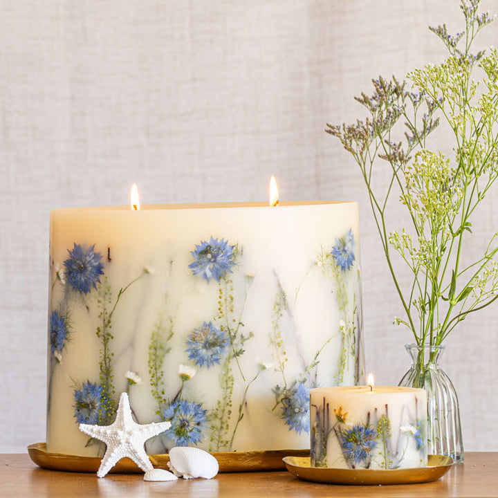 Centerpiece Botanical Candle - Sea Salt Mist-Oval Botanical Plate 2 of 5