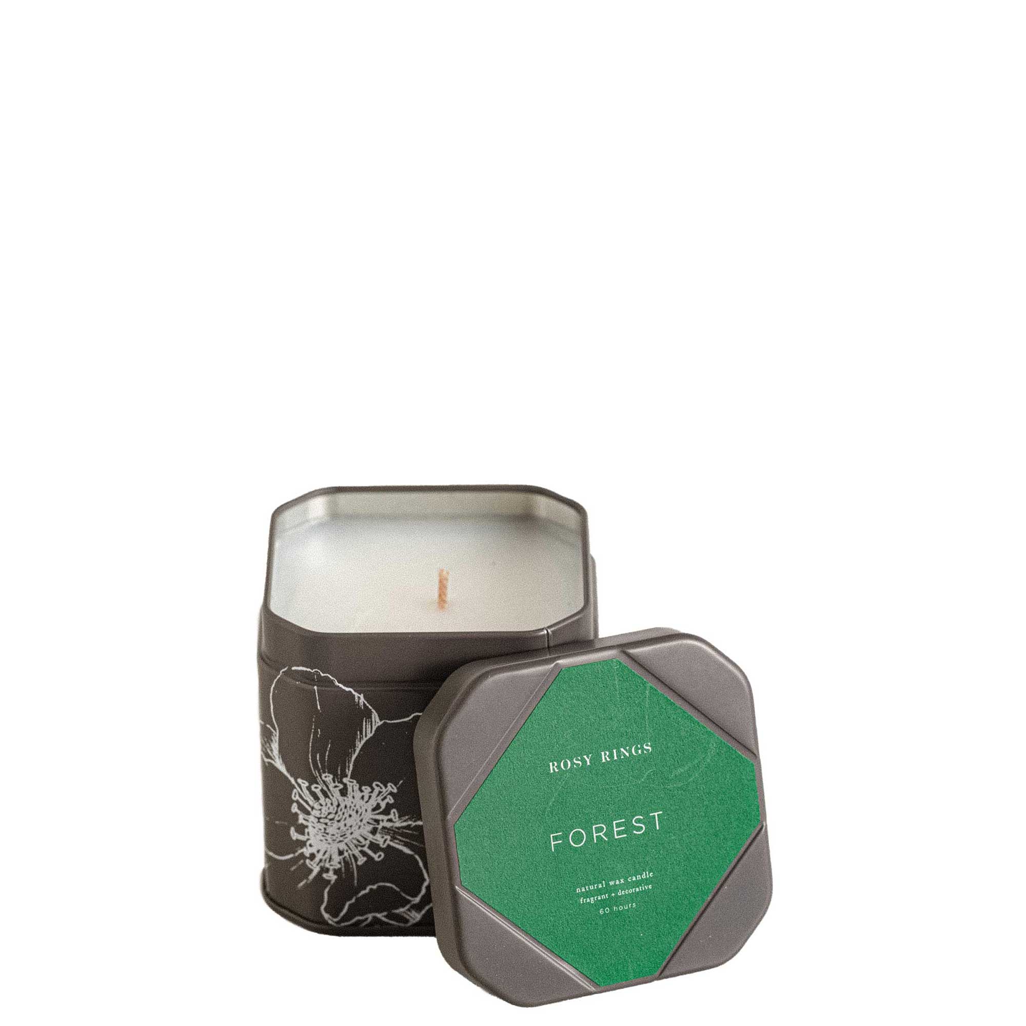 Rosy Rings Accent Tin Candle