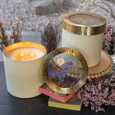 Roman Lavender XL Mercury Glass Candle