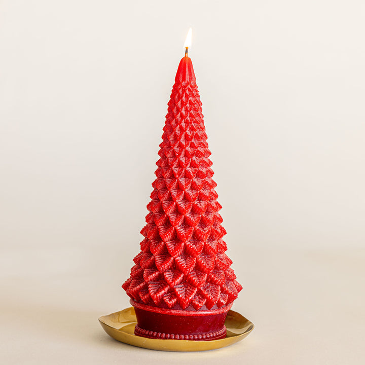 Signature Sculpted Tree Candle - Spicy Apple 1 of 7