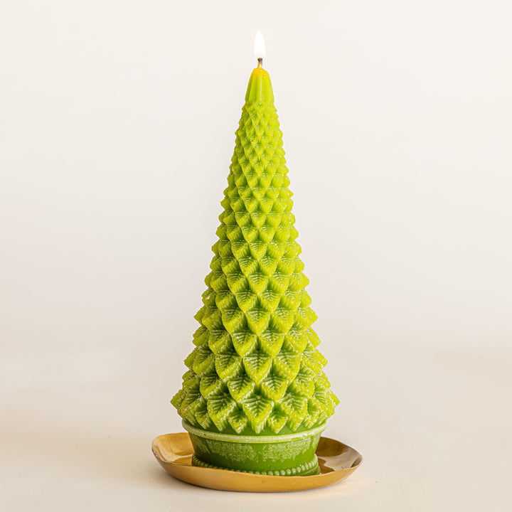 Signature Sculpted Tree Candle - Winterberry Frost 1 of 8