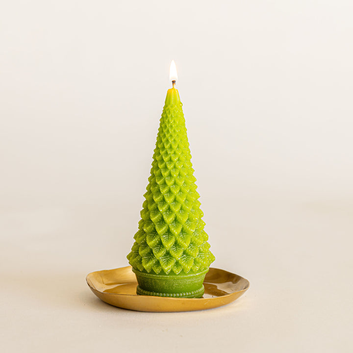 Accent Sculpted Tree Candle - Winterberry Frost 1 of 8