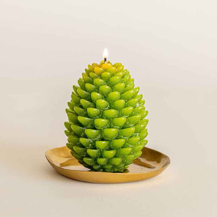 Signature Sculpted Pinecone Candle - Winterberry Frost 1 of 6