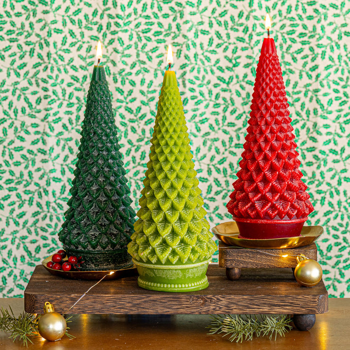 Signature Sculpted Tree Candle - Spicy Apple 4 of 7