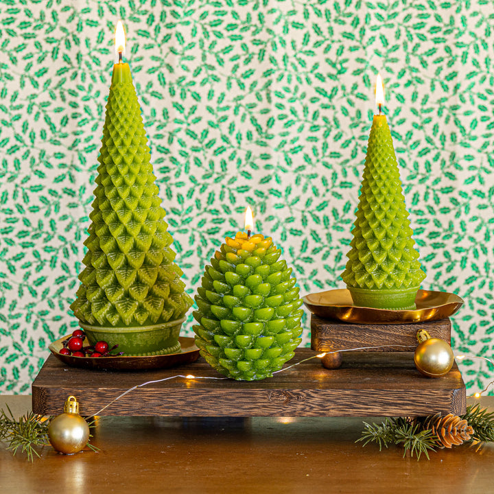 Accent Sculpted Tree Candle - Winterberry Frost 6 of 8