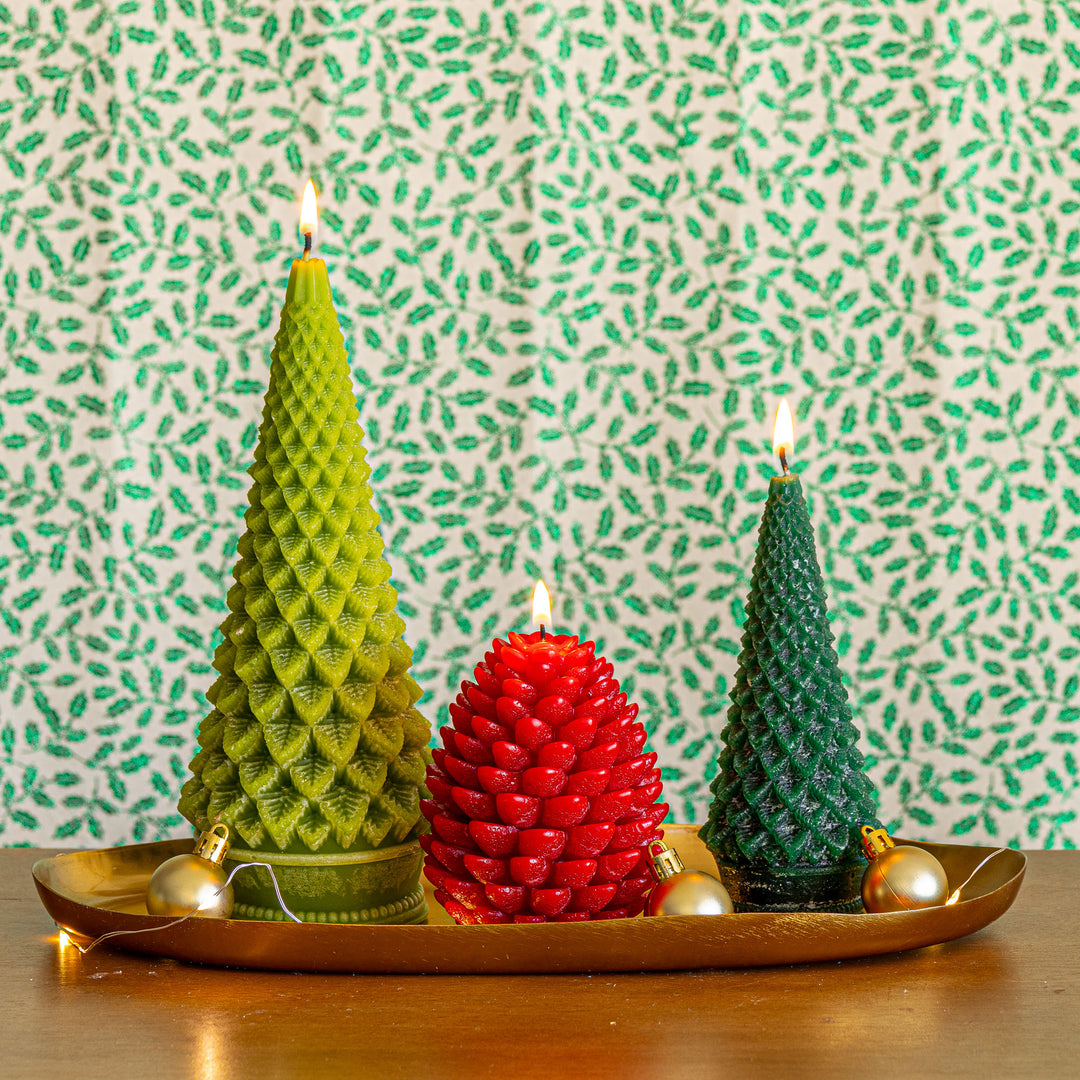 Accent Sculpted Tree Candle - Forest