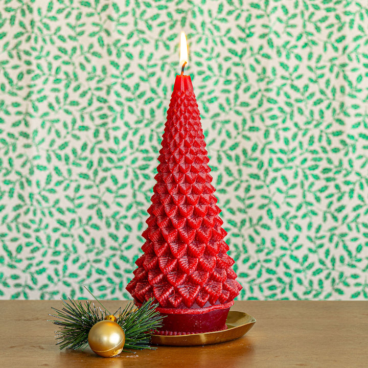 Signature Sculpted Tree Candle - Spicy Apple 2 of 7