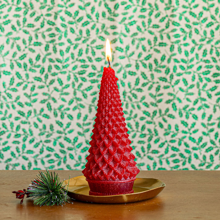 Accent Sculpted Tree Candle - Spicy Apple 2 of 7