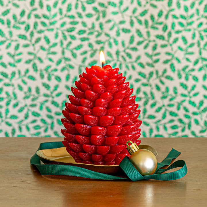 Signature Sculpted Pinecone Candle - Spicy Apple 2 of 8