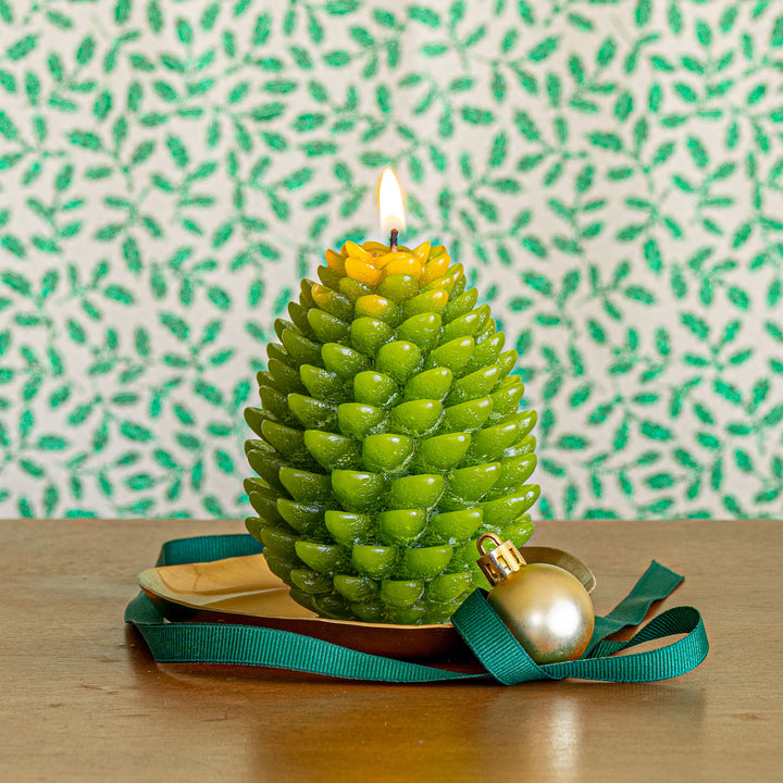Signature Sculpted Pinecone Candle - Winterberry Frost 2 of 6