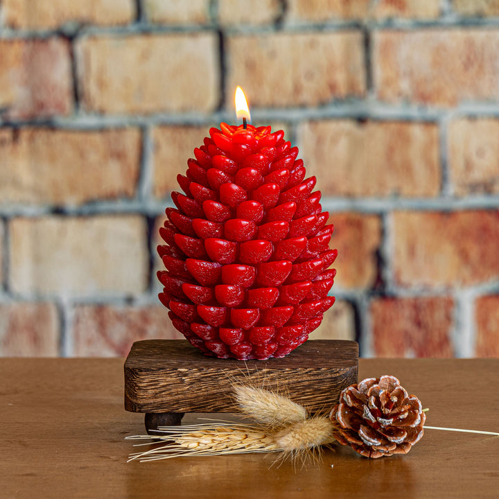 Signature Sculpted Pinecone Candle - Spicy Apple 3 of 8