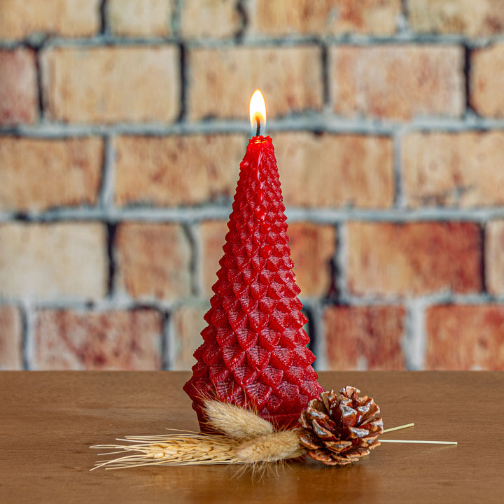 Accent Sculpted Tree Candle - Spicy Apple 7 of 7