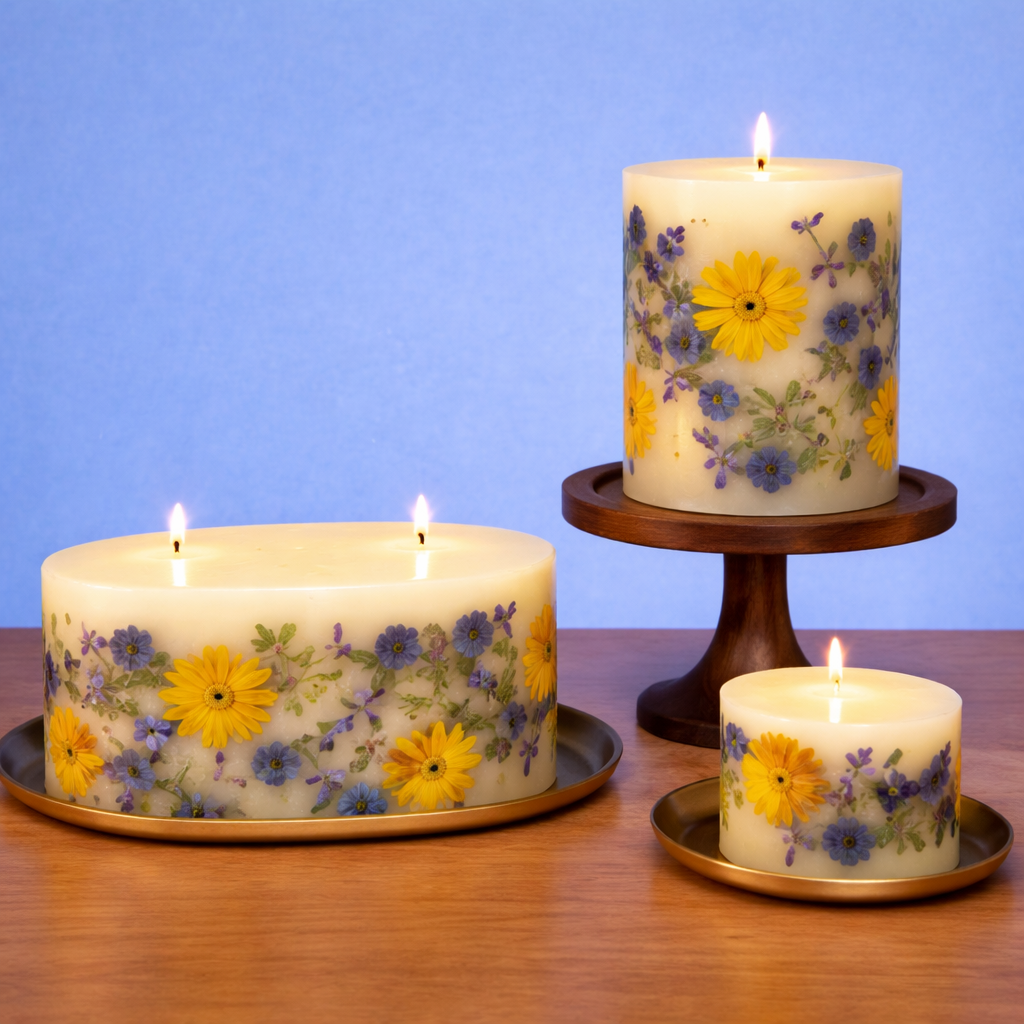 Statement Botanical Candle - Summer Shores-Statement Botanical Candle