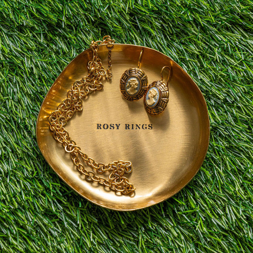 Gold Trinket Tray-Candles