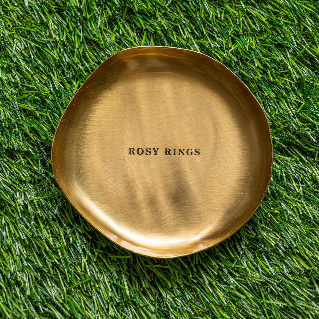 Gold Trinket Tray-Candles